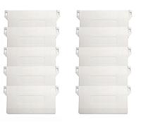 be hide Lot de 50 Panneaux de lestage à lamelles, Poids plaquette pour Store Vertical, Poids lamelles 89 mm - Blanc, Rideaux pour Stores verticaux, Accessoires pièces de Rechange