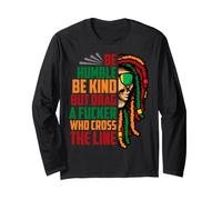 Be Humble Be Kind Beast Lion Roaring Anniversaire Lion Homme Garçon Manche Longue