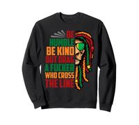Be Humble Be Kind Beast Lion Roaring Anniversaire Lion Homme Garçon Sweatshirt