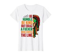 Be Humble Be Kind Beast Lion Roaring Anniversaire Lion Homme Garçon T-Shirt Graphique avec Valeur, Femme, Blanc, XS