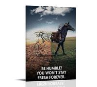 Be Humble! You Can't Always Be Energetic, Poster de motivation vintage Art Toile murale Décoration Esthétique Salon Chambre Dortoir Café Salle de bain Convient pour chambre à coucher, salle de sport