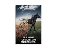Be Humble! You Can't Always Be Energetic, Poster de motivation vintage Art Toile murale Décoration Esthétique Salon Chambre Dortoir Café Salle de bain Convient pour chambre à coucher, salle de sport