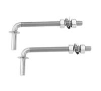 Be In Your Mind 1 paire de charnières M12 en acier inoxydable 304 pour porte de jardin 10,5 x 140 x 120 mm