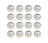 Be In Your Mind 100pcs 6mm Ronde Entretoise Perles en Acier Inoxydable 304 Surface Lisse Petites Perles pour Bracelet Collier Boucle D'oreille DIY Bijoux Artisanat Faire 2.3mm Trou