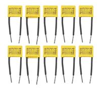 Be In Your Mind 10pcs 0.22µF 275V Condensateurs de Sécurité Assortiment LED Banques de Condensateurs d'Interférence Accessoires pour DC Obstruction Filtrage Couplage