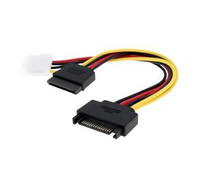 Be In Your Mind 2 pièces Adaptateur d'alimentation SATA mâle 15 Broches vers Molex IDE 4 Broches pour Les Ports série des boîtiers d'ordinateur