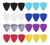 Be In Your Mind 24pcs Médiators en Feutre de Guitare Remplacement Compatible avec Ukulele Médiators en Feutre pour Guitare Classique Ukulélé