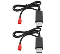 Be In Your Mind 2pcs 3.7V Li-po Batterie Câble de Chargeur USB Prise Femelle JST pour RC Drone Quadcopter Batterie Compatible avec Syma S39 S32 S032 S032G S029G S027G