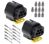 Be In Your Mind 2pcs 5 Broches Connecteur de Manchon Prise de Système d'allumage 1928405159 Compatible avec Bosch 5 Broches Boîtier de Connecteur avec Joints de Bornes
