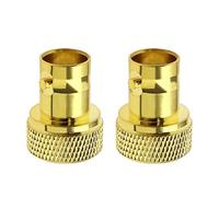 Be In Your Mind 2pcs BNC Femelle à SMA Mâle Adaptateur Coaxial BNC à SMA Connecteur Jack Coaxial Laiton Plaqué Or Convertisseur pour Câble Coaxial Caméras de Surveillance WiFi Radio