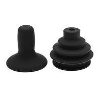 Be In Your Mind 2pcs Bouton de Manette Joystick Soufflet en Caoutchouc ensemble Cache-poussière pour Bouton de Manette Accessoires pour Fauteuils Roulants Électriques, Noir