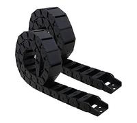 Be In Your Mind 2pcs Chaînes de Traction en Nylon Semi-fermé Câble Fil Transporteur Ligne de Remorquage Flexible Imbriqué pour CNC Machines-outils Accessoires d'imprimante 3D