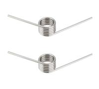 Be In Your Mind 2pcs Ressorts de Torsion à Double Jambe en Acier Inoxydable 5,5 Spires Ressort Gauche Diamètre de Fil de 1,8 Mm Ressort à 130 Degrés pour Machines Projets