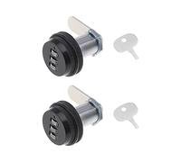 Be In Your Mind 2pcs Serrure de Combinaison Code Mécanique à 3 Chiffres en Alliage de Zinc pour Armoire Placard Tiroir Boîte Aux Lettres