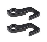 Be In Your Mind 2pcs VTT Vélo Arrière Gear Mech Dérailleur Crochet Cintre Noir Aluminium Tailhook Dropout Cadre Adaptateur pour Montagne Vélo De Route Vélo