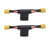 Be In Your Mind 2pcs XT60 Mâle à XT60 Femelle Câble d'extension avec 30A Fusible 14AWG Fil de Silicone pour Vélos Électriques Drone RC Voiture Quadcopter Chargeur de Batterie