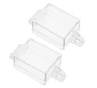 Be In Your Mind 2x Couvercle de protection pour interrupteur de bateau Couvercle d'interrupteur à bouton transparent Couvercle de bouton d'arrêt d'urgence, protecteur pour bouton KCD4 (23x28MM)