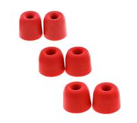 Be In Your Mind 3 paires d'embouts d'oreille en mousse à mémoire de forme pour écouteurs Isolation du bruit 3,0 mm Écouteurs de remplacement compatibles avec TIN HiFi T2 Pro 3 tailles S/M/L Rouge