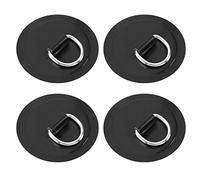be in your mind 4pcs Anneau en D Patch Kayak Accessoires Planche à Pagaie pour PVC Bateau Gonflable Canoë Raft Dinghy Kayak Planche de Surf Pas de Colle Incluse 4 Pouces, Noir