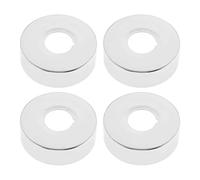 Be In Your Mind 4pcs Couvercle de Tuyau de Douche Remplacement en Chrome Couvercle de Tuyau de Radiateur en Métal Haut Trou Couvercle Décoratif Accessoires pour Laison Salle de Bain 25mm