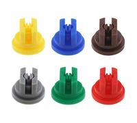 be in your mind 6pcs Ensemble Assorti de Buse de Pulvérisation, Forme Plate de Ventilateur 110 Degrés, Pores de 0,15-0,6mm pour La Destruction des Mauvaises Herbes