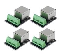 Be In Your Mind Connecteur Ethernet RJ45 Femelle Simple 4X Pas de 2,54 Mm Adaptateur de Bornier Ethernet RJ45 à 8 Broches