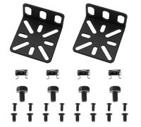 Be In Your Mind Kit de montage en rack réglable de 2 interrupteurs - Distance des trous réglable de 13 à 35 mm - Compatible avec Buffalo Tech 44,3 cm - Compatible avec Cisco 45 x 44,5 x 25 mm - Noir