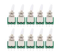 Be In Your Mind Lot de 10 interrupteurs à bascule miniatures à 3 broches 250 VAC 2 A applicable à l'ouverture de 6 mm Interrupteur unipolaire pour tableau de bord de voiture électronique