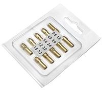 Be In Your Mind Lot de 10 mini mandrins de perceuse en laiton de 0,5 à 3,2 mm avec tige de 5 mm pour outil rotatif