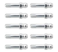 Be In Your Mind Lot de 10 raccords de graisse droits M6 x 1,0 DIN7141 en acier galvanisé pour systèmes hydrauliques