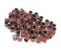 Be In Your Mind Lot de 100 manchons de ponçage 1,27 cm + 2 mandrins compatibles avec le kit d'outils rotatifs Dremel.