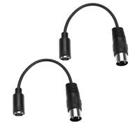 Be In Your Mind Lot de 2 adaptateurs clavier PS2 vers AT 5 broches DIN mâle vers mini DIN femelle 6 broches pour clavier d'ordinateur PC clavier souris convertisseur