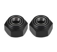 Be In Your Mind Lot de 2 adaptateurs hexagonaux pour roue avant en alliage d'aluminium 12 x 5 mm compatibles avec T-AMIYA DT-03, noir