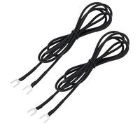 Be In Your Mind Lot de 2 Câbles de Terre pour Platine de 1 M avec Cosses à Fourche de 5 Mm Câble 22 AWG