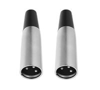 Be In Your Mind Lot de 2 connecteurs XLR à 3 broches pour scooter de mobilité - Pour chargeurs de batterie 12 V 24 V - Connecteur XLR mâle - Boîtier en métal avec protecteur de câble - Adaptateur de