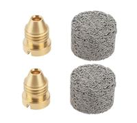 Be In Your Mind Lot de 2 embouts de buse à orifice de canon à mousse en laiton de 1,0 mm avec machine à mousse, pièces de rechange pour lance à mousse neige 3000 PSI