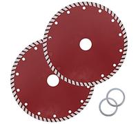 Be In Your Mind Lot de 2 lames de scie diamant 180 x 25,4 x 2,8 mm Turbo sec humide Disque de coupe Lame de segment 7,5 mm Hauteur de segment pour granit, béton, ciment, bloc de maçonnerie