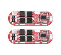 Be In Your Mind Lot de 2 panneaux de protection de batterie au lithium polymère 3,7 V 20 A 4S 18650 BMS PCM 55 x 18 mm Rouge