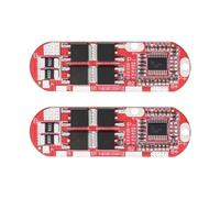 Be In Your Mind Lot de 2 panneaux de protection de batterie au lithium polymère 3,7 V 20 A 5S 18650 BMS PCM 55 x 18 mm Rouge