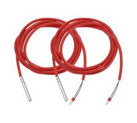 Be In Your Mind Lot de 2 sondes de capteur de température étanches NTC10K de -50 °C à + 200 °C - Convient pour le chauffage et le contrôle des systèmes solaires - Technologie de ventilation - Fil de 2