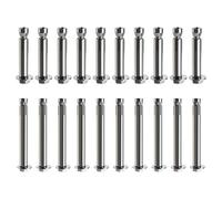 Be In Your Mind Lot de 20 boulons d'expansion en acier inoxydable 304 pour écrous hexagonaux externes M6 x 80 mm M8 x 60 mm