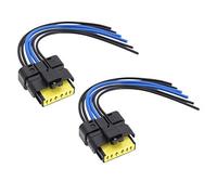 Be In Your Mind Lot de 2pcs Câble de Faisceau de Connecteur de Prise Filaire pour Feu Arrière 6 Broches Compatible avec Clio Mk3 2005-2012 20cm Ensembles de Remplacement de Feu Arrière
