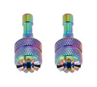 Be In Your Mind Lot de 2pcs Joysticks Antidérapants en Alliage d'aluminium Arc-en-Ciel Compatible avec DJI RC 2 Manettes