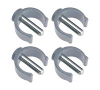 Be In Your Mind Lot de 4 boucles de type C compatibles avec les tabourets Aidapt - Tube de 22 mm - Longueur de broche : 25 mm - Gris