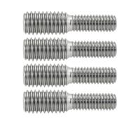 Be In Your Mind Lot de 4 boulons filetés M6 vers M8 à double extrémité 30 mm en acier inoxydable 304 Réducteur de filetage Adaptateur mâle vers mâle pour matériel de meubles (M6 x M8 x 30 mm)
