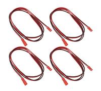 Be In Your Mind Lot de 4 câbles de connexion JST mâle à femelle à 2 broches compatibles avec les modèles télécommandés de voiture télécommandée 22 AWG 100 cm