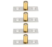 Be In Your Mind Lot de 4 guides de porte coulissante en acier inoxydable de 8 mm pour portes mobiles en bois, portes de grange en verre, portes coulissantes, 8 x 14 mm