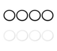 Be In Your Mind Lot de 8 Joints d'étanchéité en PVC Joint Torique Joint d'étanchéité en EVA Compatible avec Qrity 110 Mm Tuyau (noir Et Blanc)