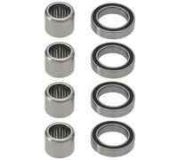 be in your mind Lot de 8 Roulements à Pédales de Vélo Compatible avec Look KEO 6701-2RS Les Roulements à Billes à Gorge Profonde 18x12x4 Mm + Roulements à Aiguilles HK0810 12x8x10 Mm