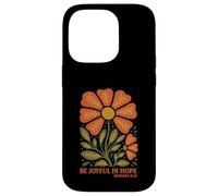 Be Joyful In Hope Boho Floral Wildflowers Christian Coque pour iPhone 14 Pro